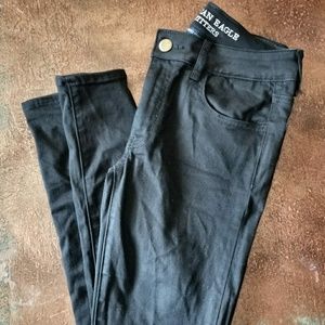 American Eagle black jeggings size 6